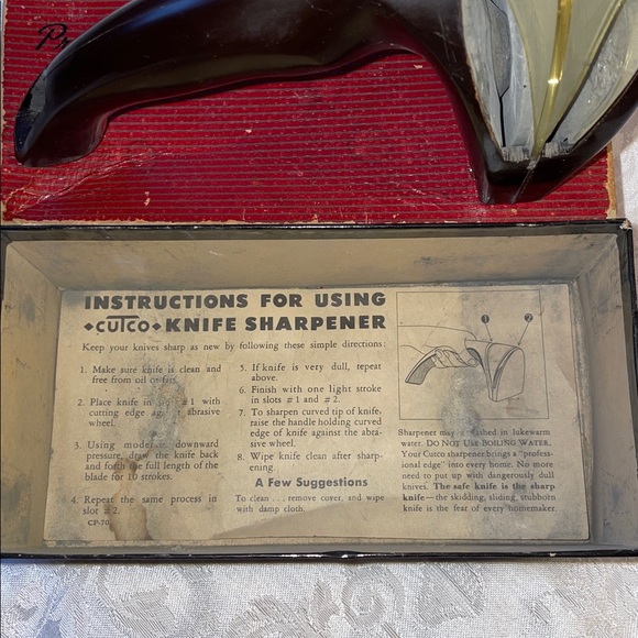 Vintage Cutco Professional Honing stone Knife Sharpener. - Picture 3 of 6